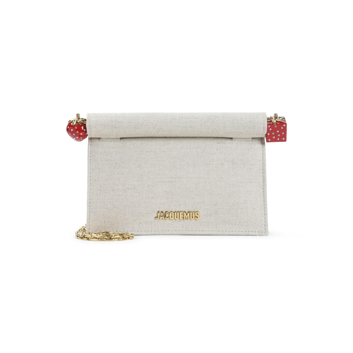 Jacquemus Compact Structured Handbag With Gold Hardware