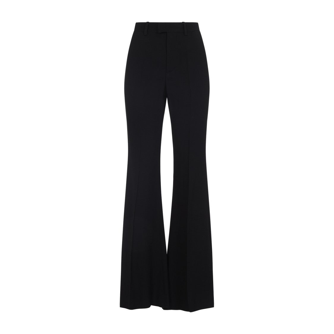 Balenciaga Fitted Black Trousers With Flared Hem