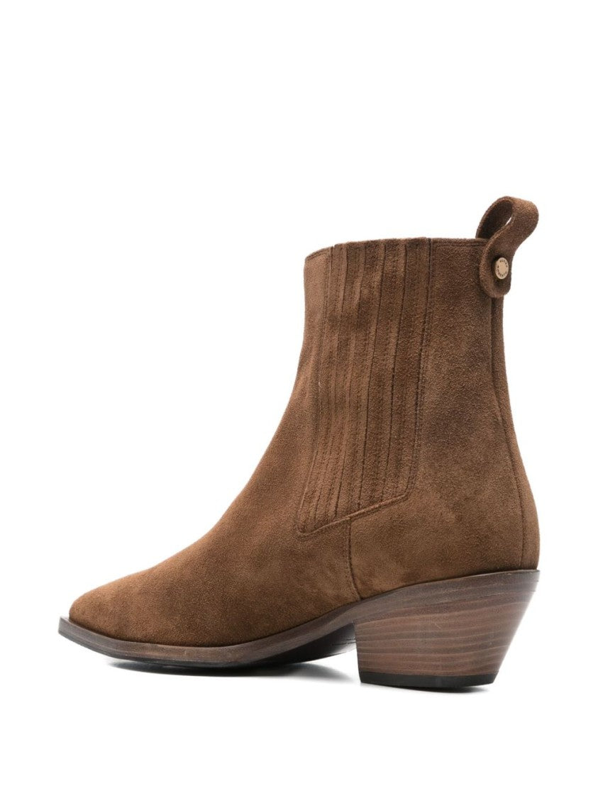 Roberto Festa Silk And Nylon Blend Pull Boots