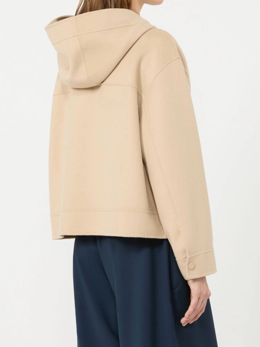 Weekend Cropped Jacket With Hood And Buttoned Cuffs