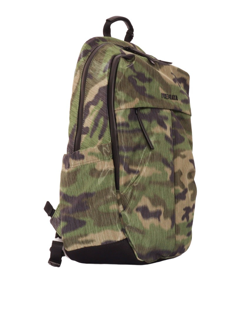 Premiata Wonder Camouflage Leather Accent Backpack