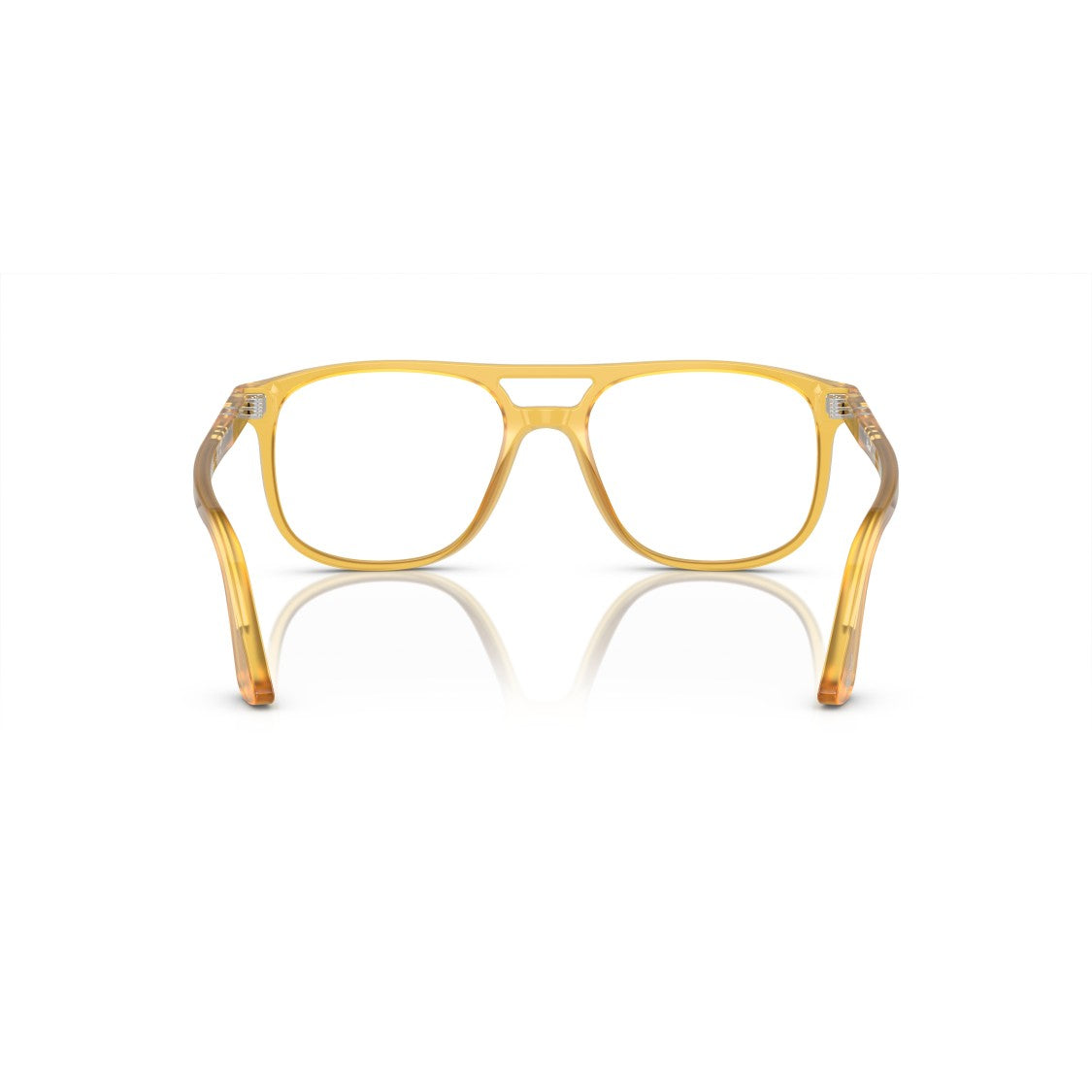 Persol 0Po3329v Translucent Yellow Acetate Eyeglasses With Keyhole Bridge