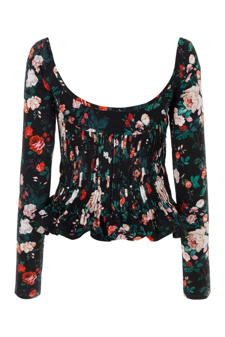 Paco Rabanne Printed Stretch Viscose Top