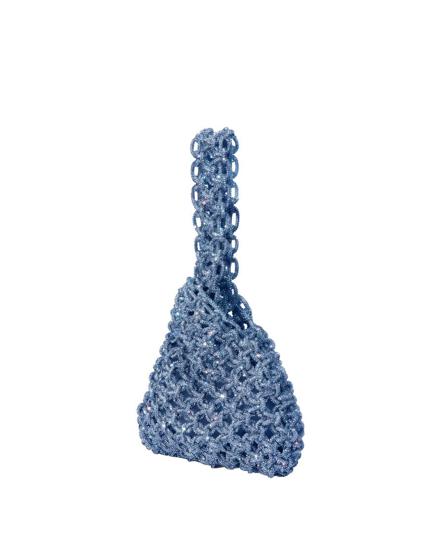 Hibourama Jeans Niky Handcrafted Woven Triangular Handbag