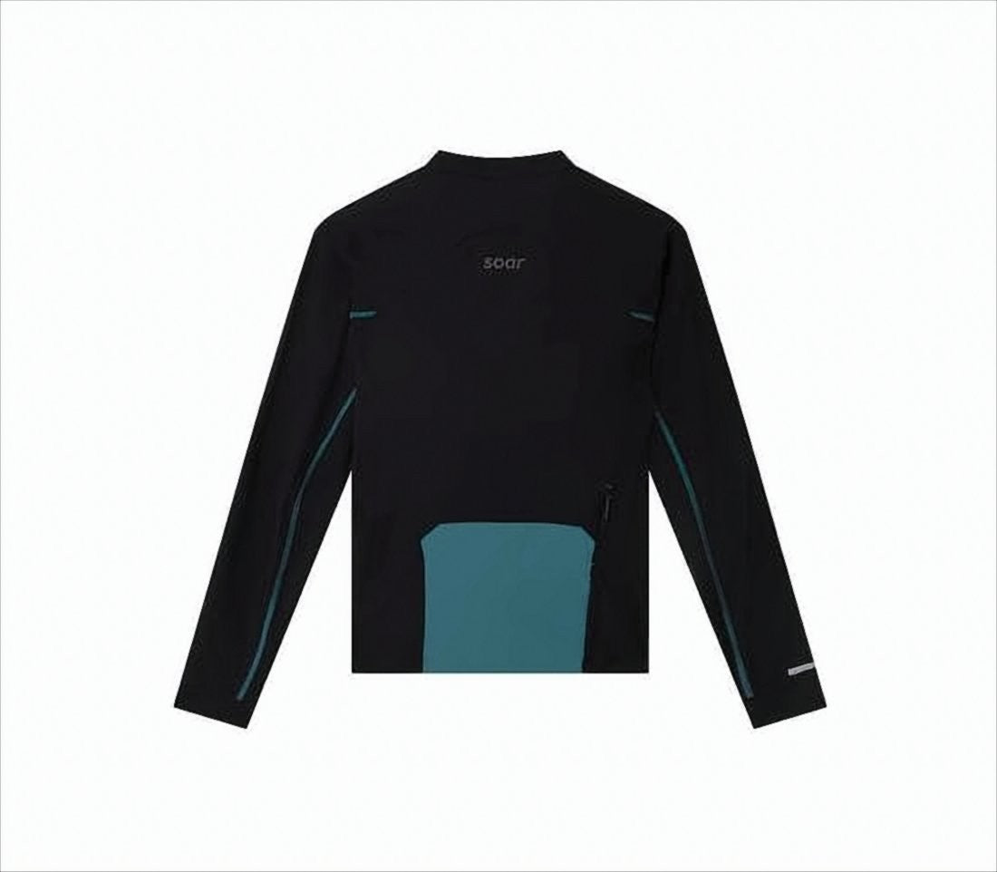 Soar Running Fitted Long-Sleeve Running Top With Zipper
