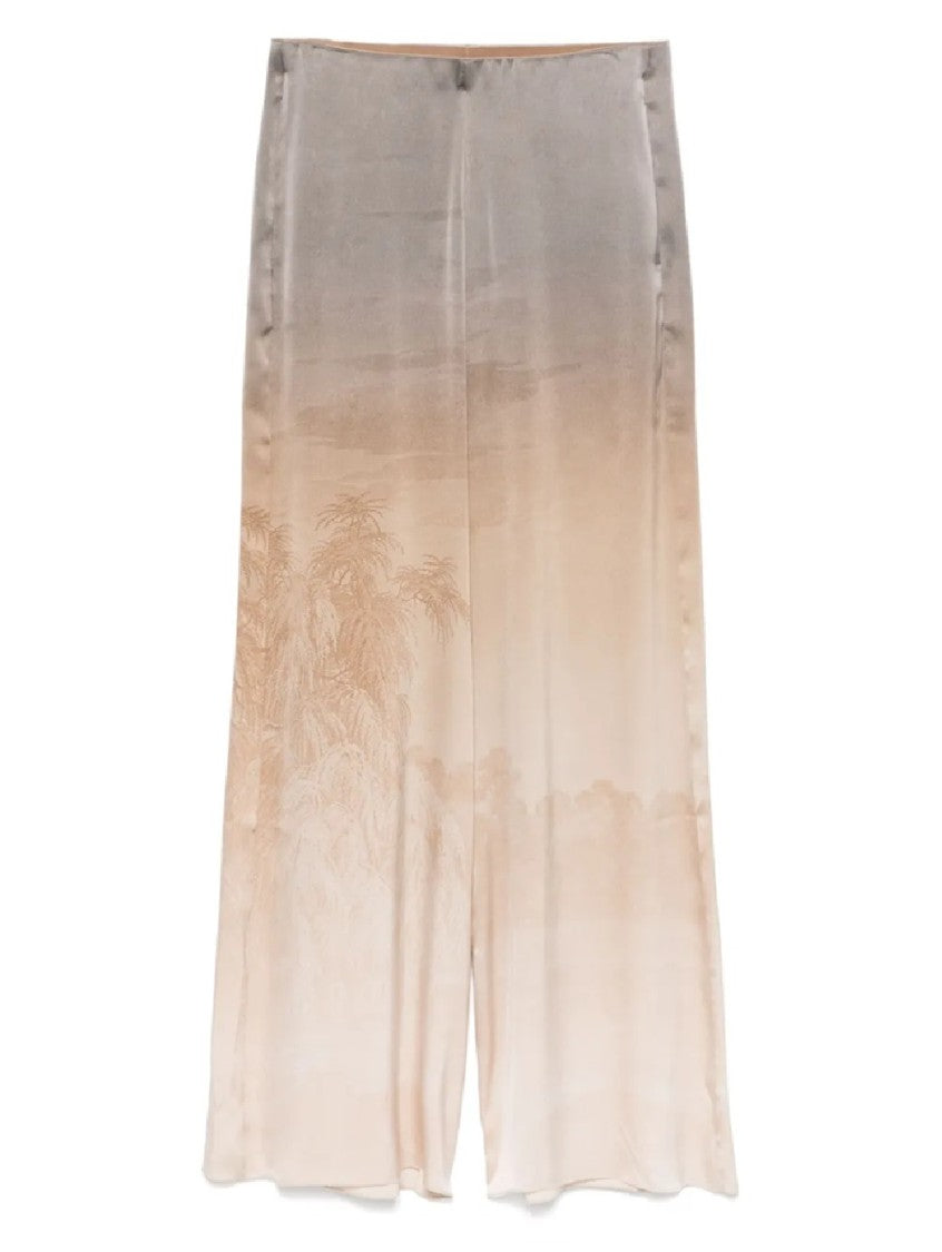 Pierrelouis Mascia Wide-Leg Trousers With Gradient Design
