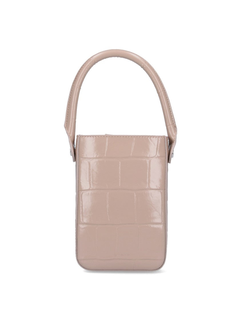 By Far By Far "The Note" Mini Tote Bag – Beige