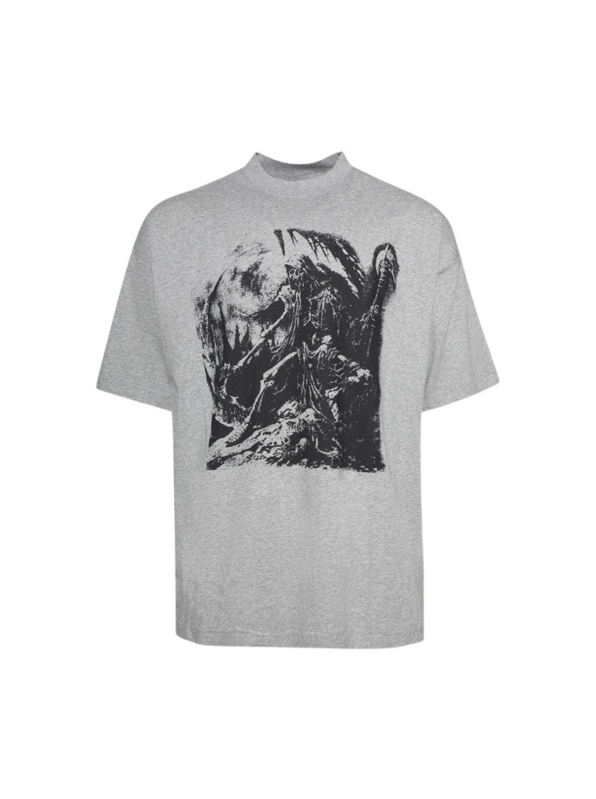 Vetements Goth Oversized Tee Grey Melange