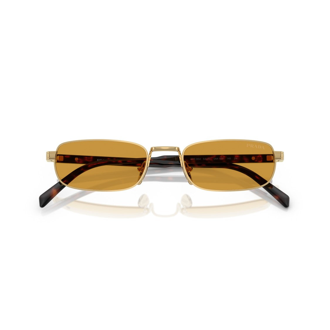 Prada 0Pr B54s Amber-Tinted Rectangular Sunglasses