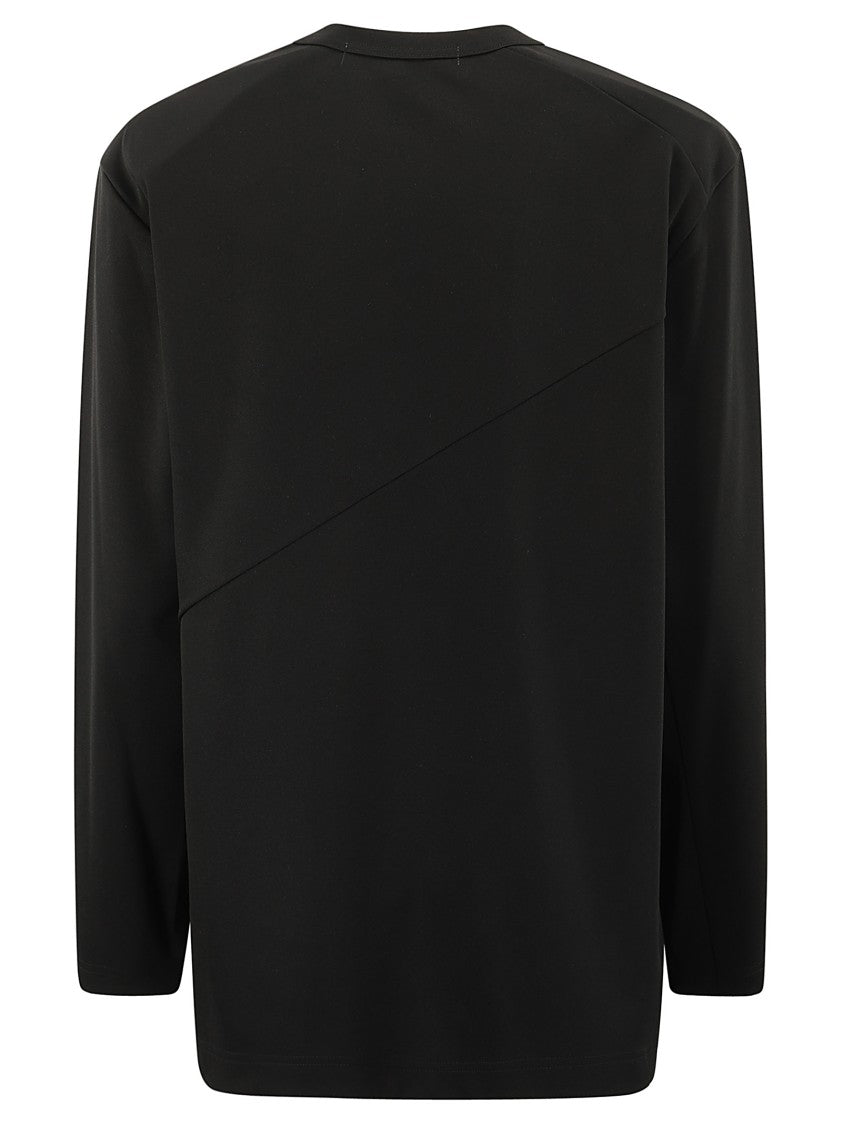 Comme Des Garçons Long-Sleeved T-Shirt With Glitter Applied Print