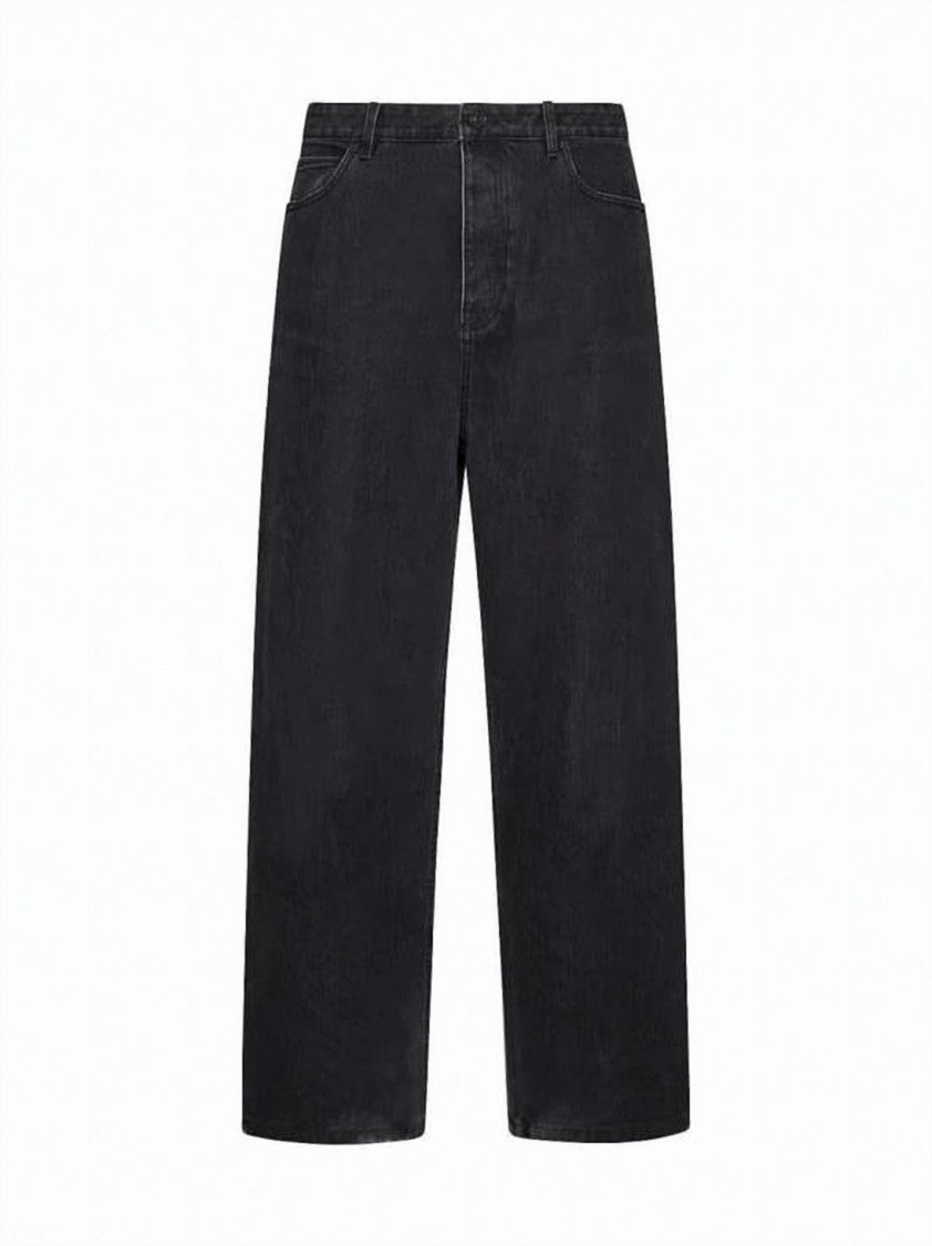 Balenciaga Wide-Leg Denim Pants With Classic Five-Pocket Design