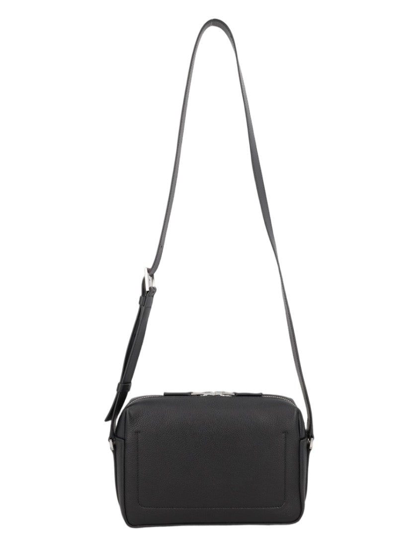 Tom Ford Textured Calf Leather Crossbody Bag With Adjustable Strap