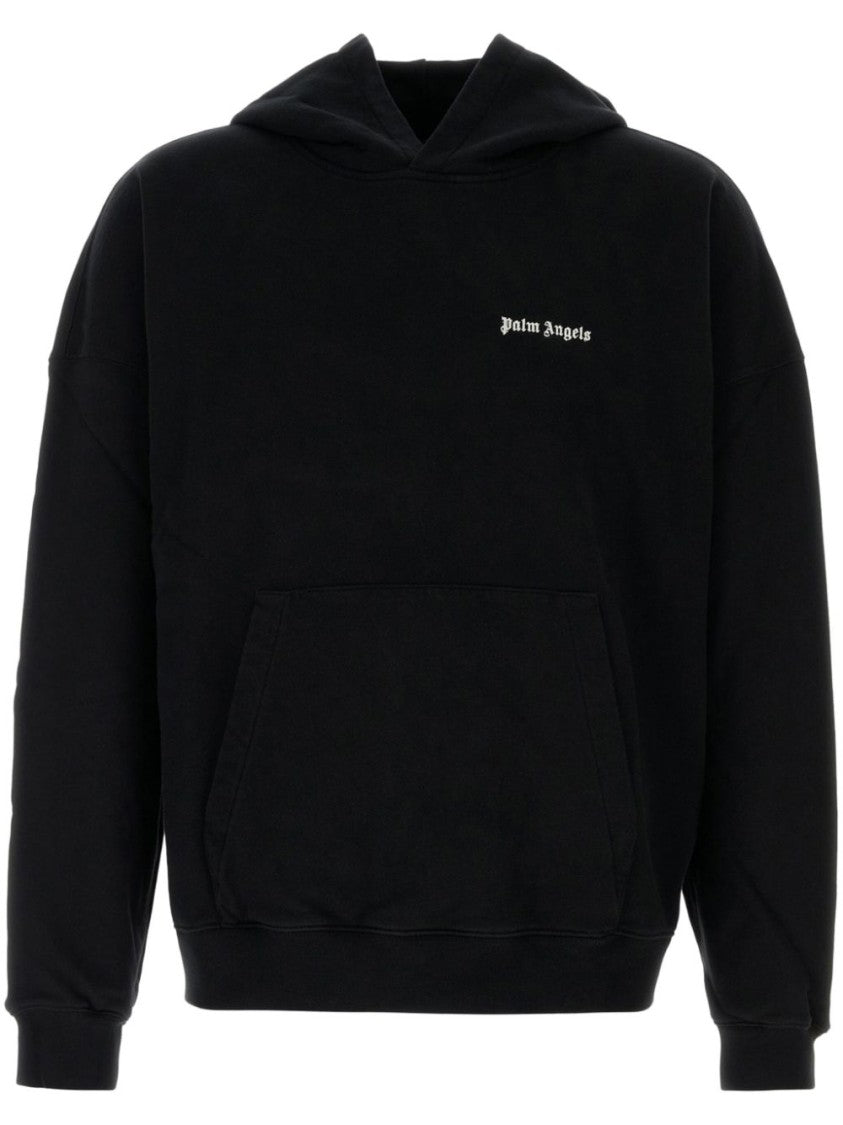 Palm Angels Black Relaxed Fit Hoodie