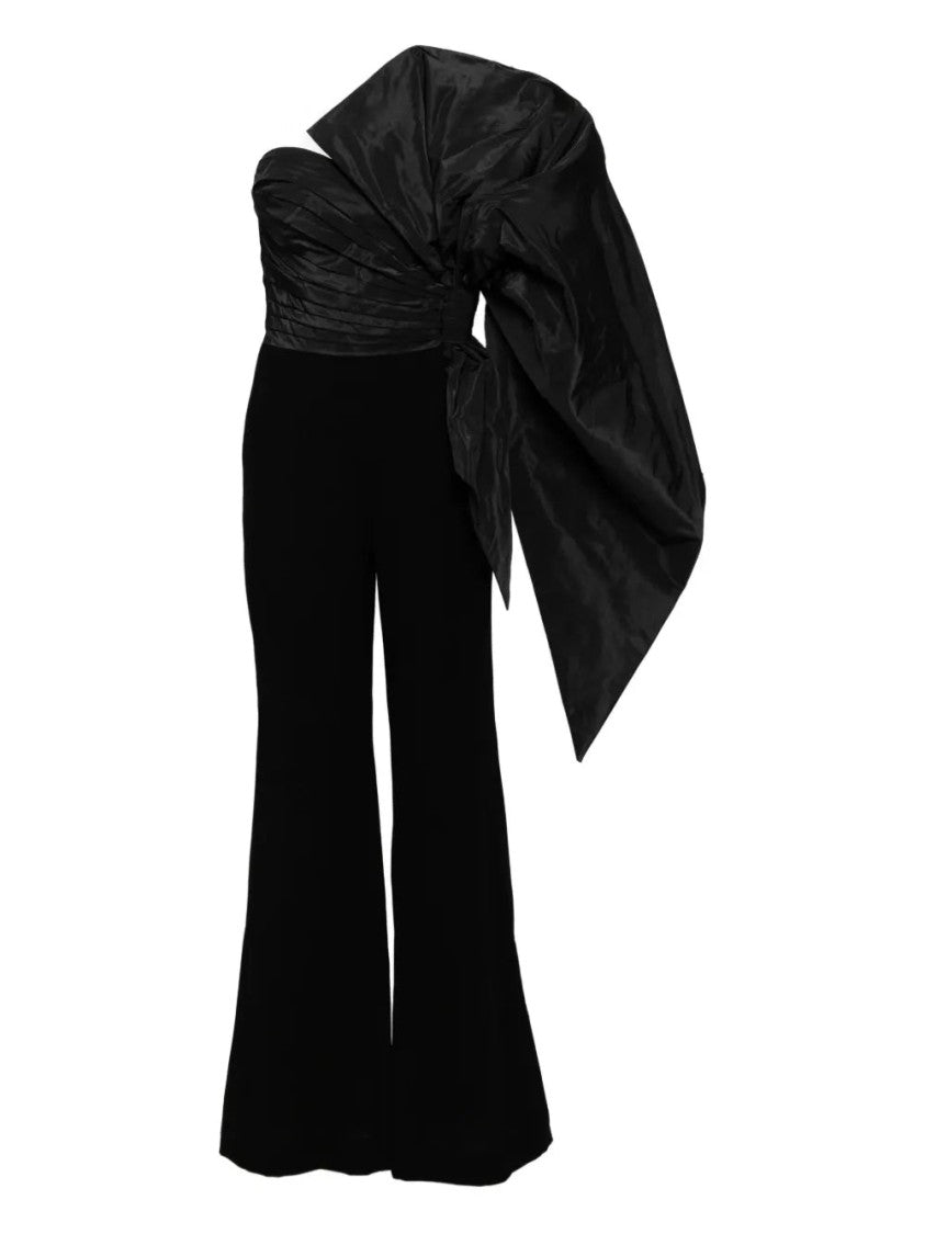 Saiid Kobeisy Jumpsuit With Voluminous Taffeta Bow