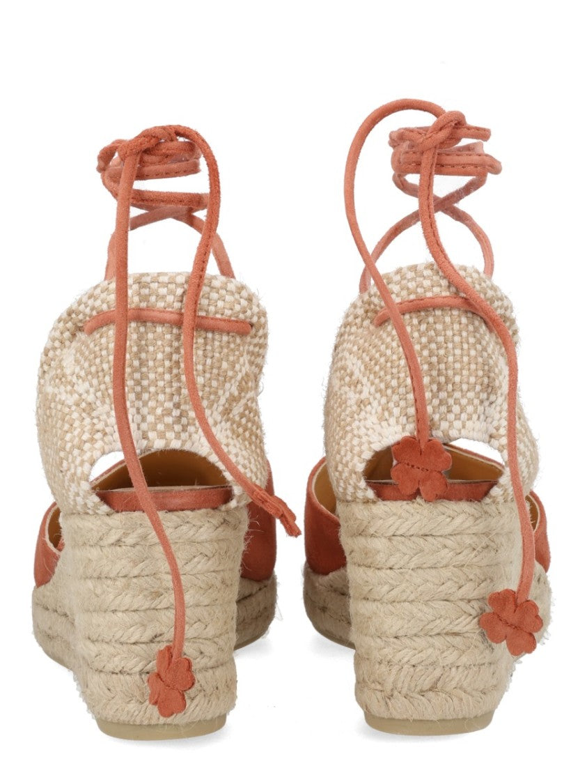 Castaner Suede Cute Jute Wedge Espadrilles