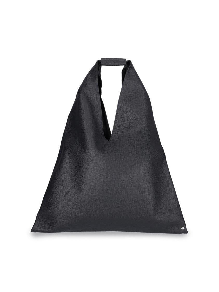 Mm6 By Maison Margiela "Japanese" Tote Bag, In Black Calfskin