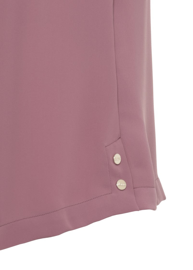 Herno Pink V-Neck Side-Button Tank Top