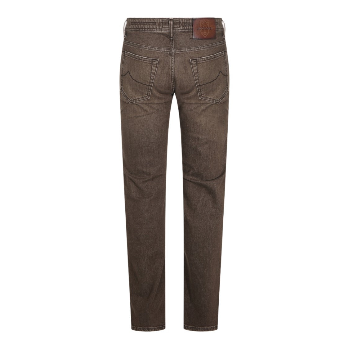 Jacob Cohen Straight-Leg Jeans With Vintage Brown Wash And Authentic Detailing