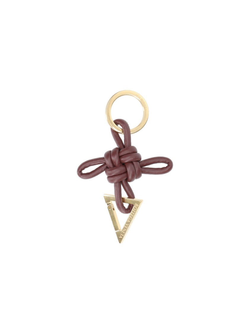 Bottega Veneta "Triangle" Keychain – Brown