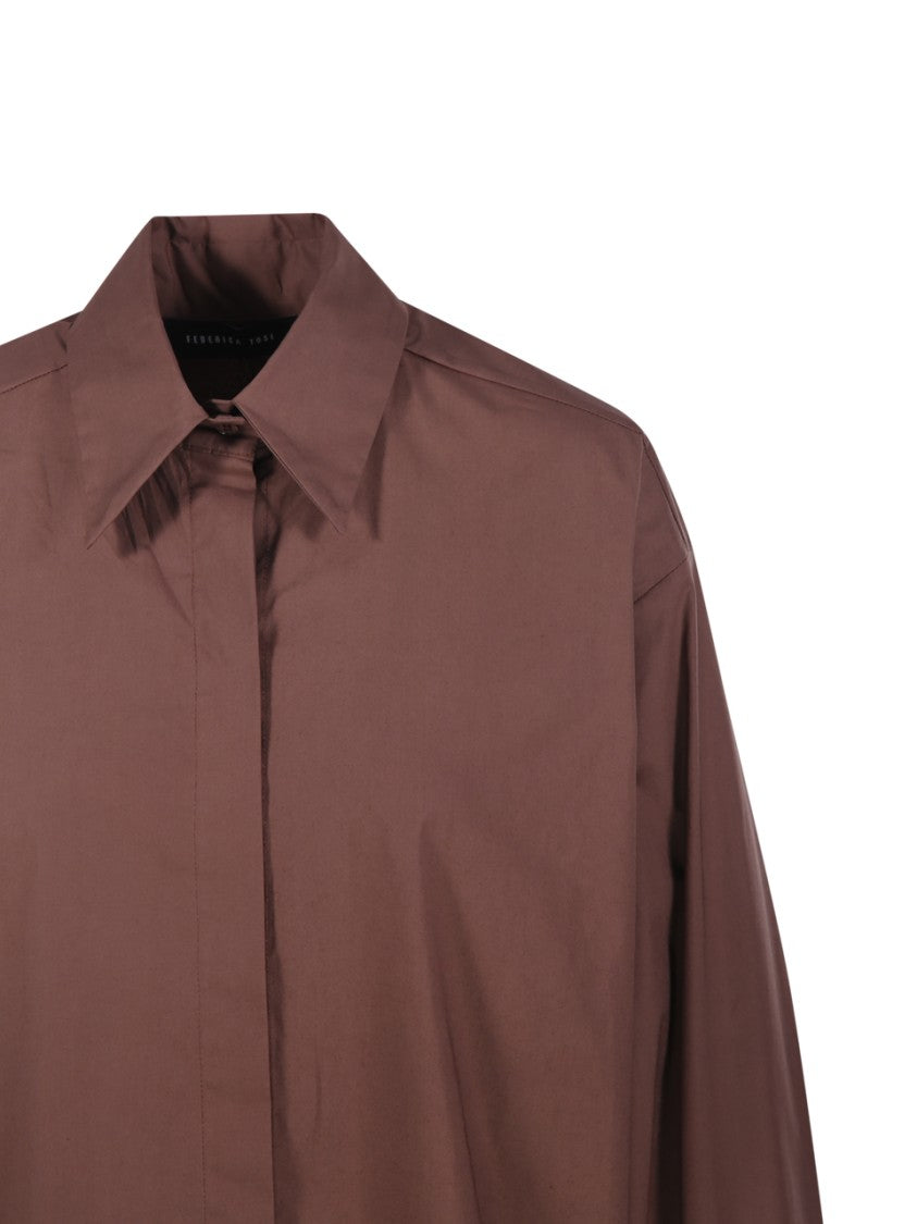 Federica Tosi Brown Over Shirt