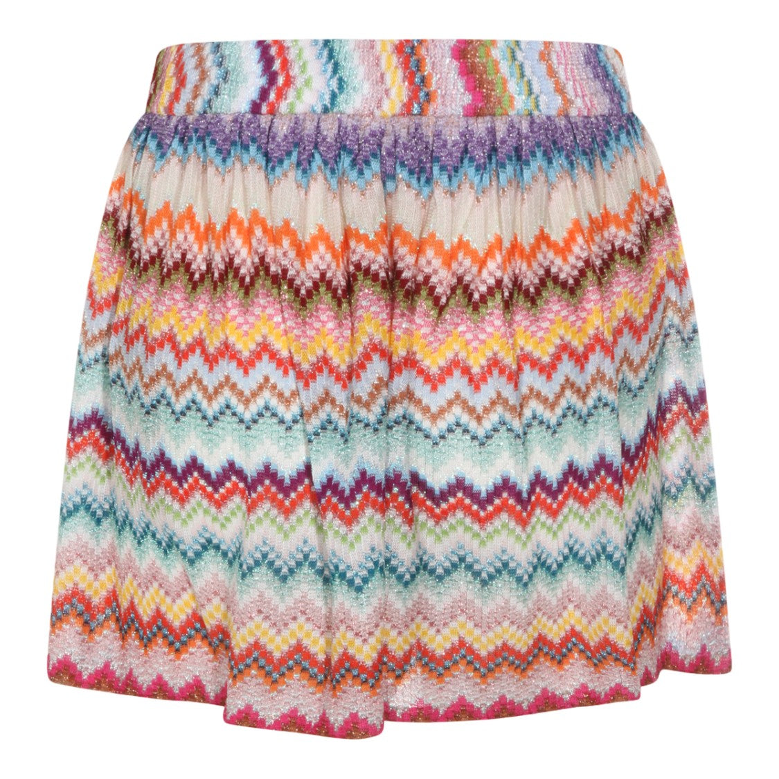 Missoni Multicolored Zigzag Patterned Shorts With Elastic Waistband