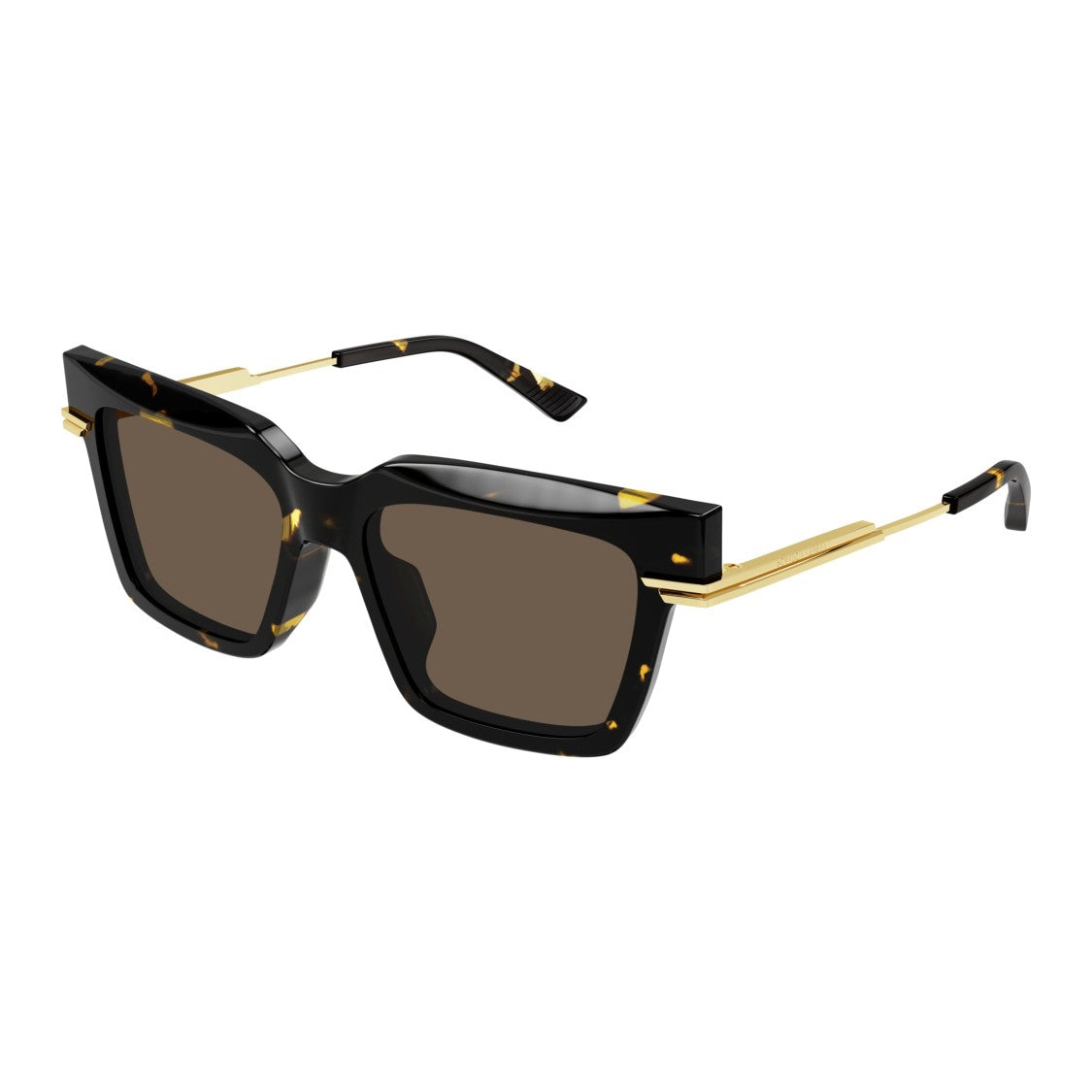 Bottega Veneta Bv1242s Tortoiseshell Oversized Square Sunglasses