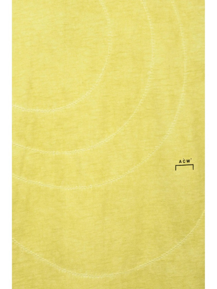 A-Cold-Wall* Yellow Stitch Cotton T-Shirt