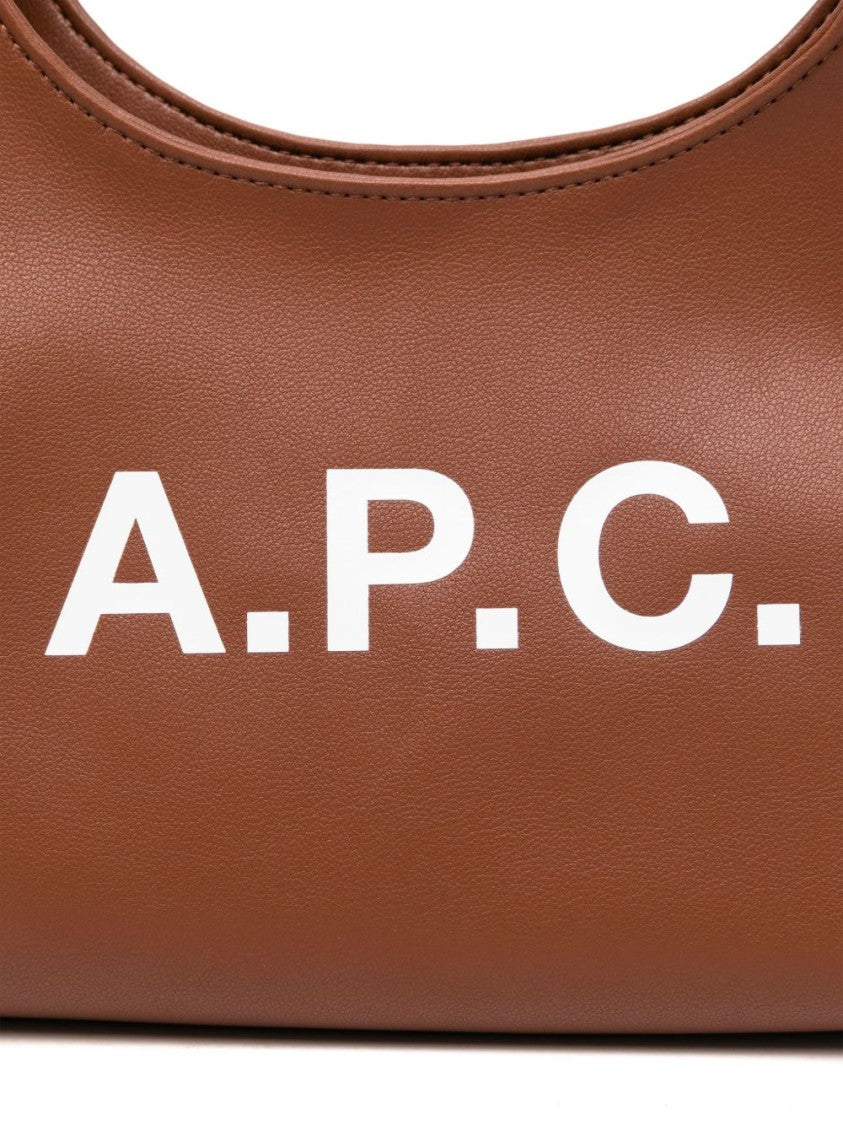 A.P.C. Cognac Brown Shoulder Bag