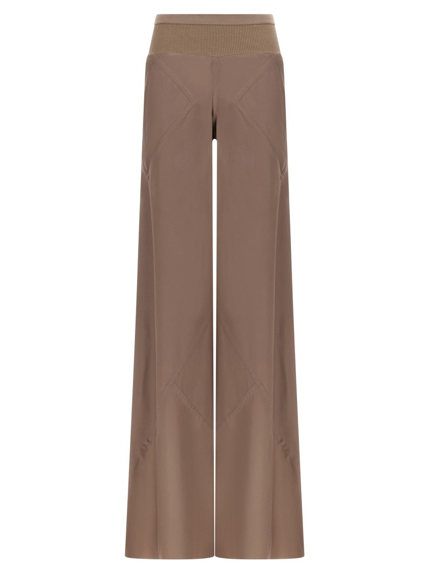Rick Owens Brown Viscose Blend Pants