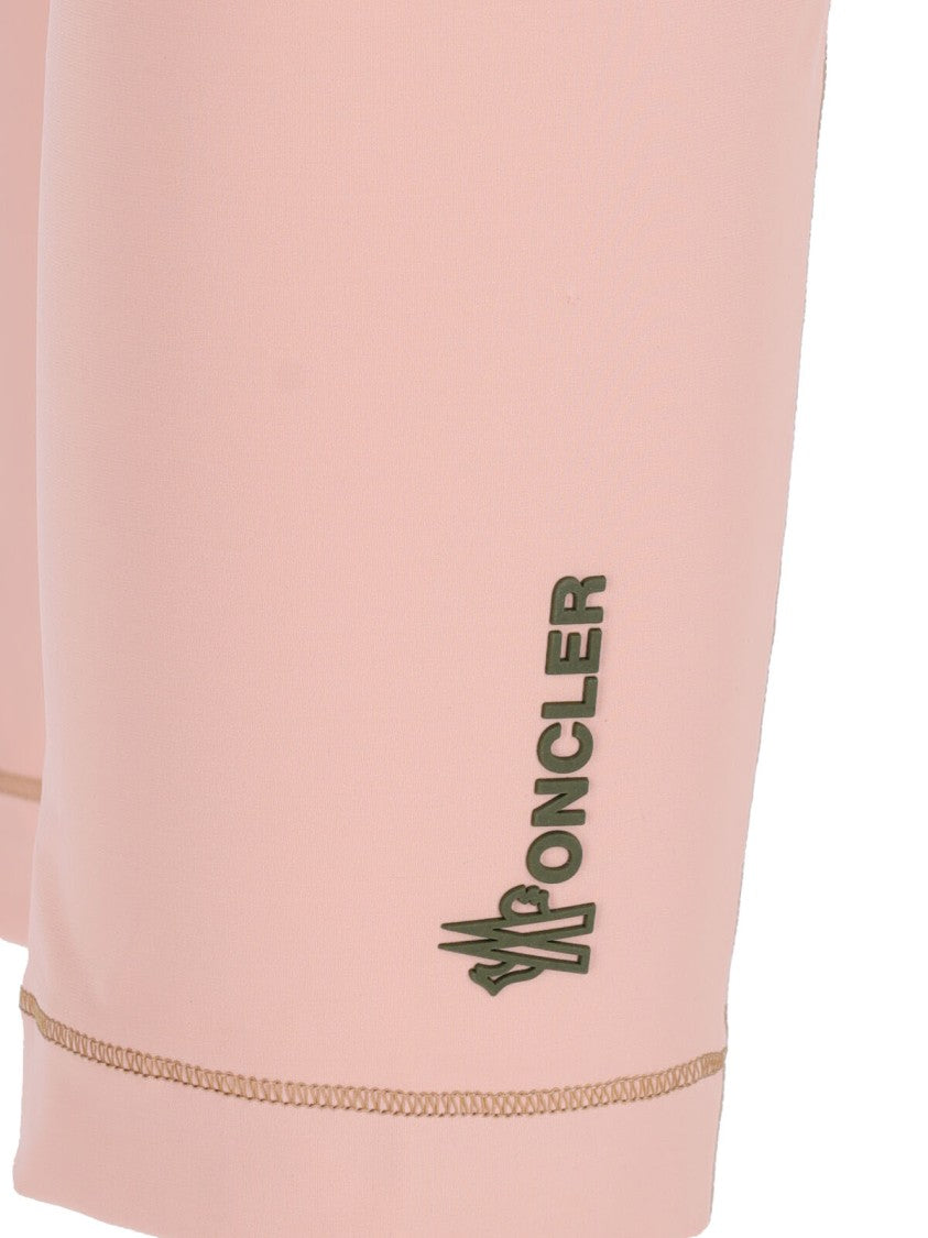 Moncler Grenoble Logo Track Pants, In Pink Nylon