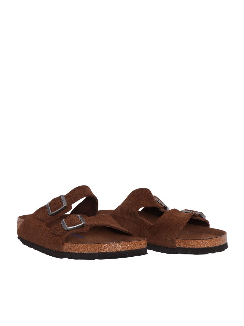 Birkenstock Carafe Arizona Suede Leather Slide Sandal