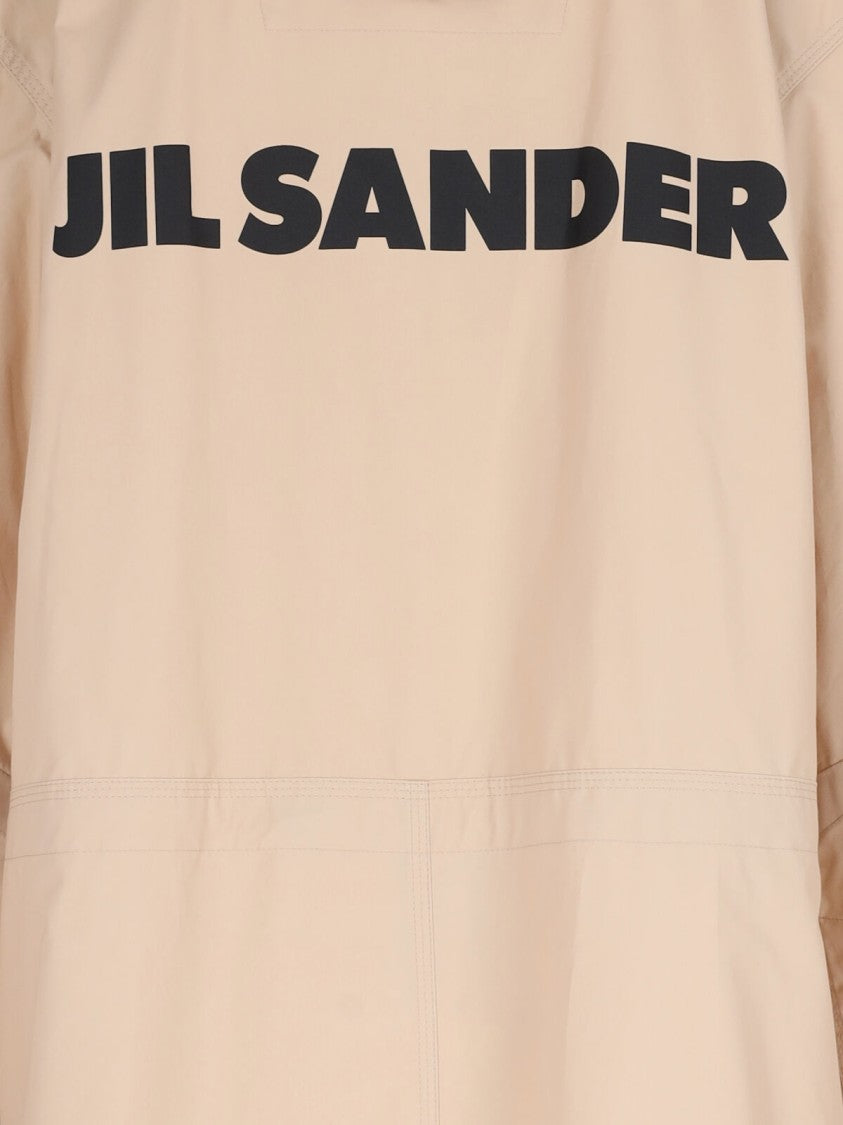 Jil Sander "Logo Retro" Parka - Beige