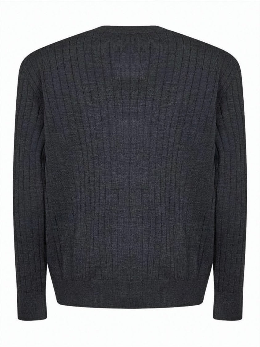 Bottega Veneta Ribbed Knit Cardigan With Button-Down Front