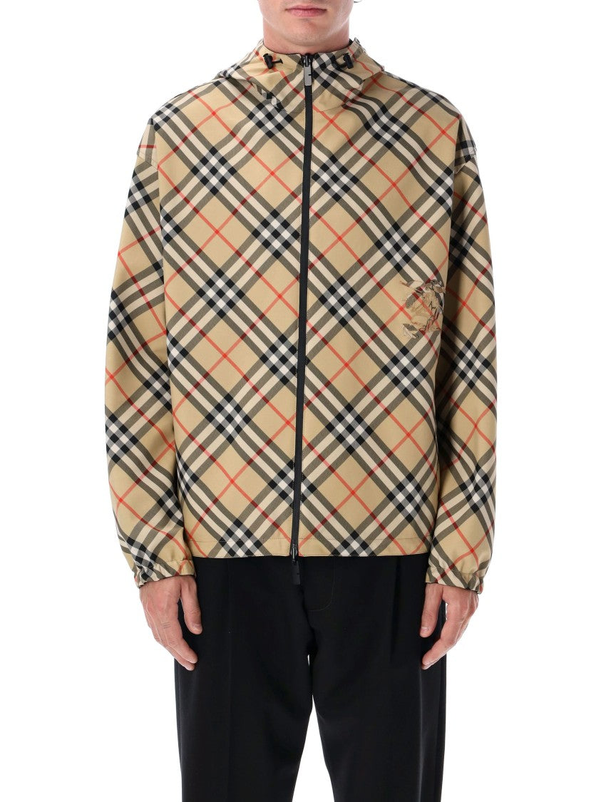 Burberry London Reversible Check Hooded Jacket