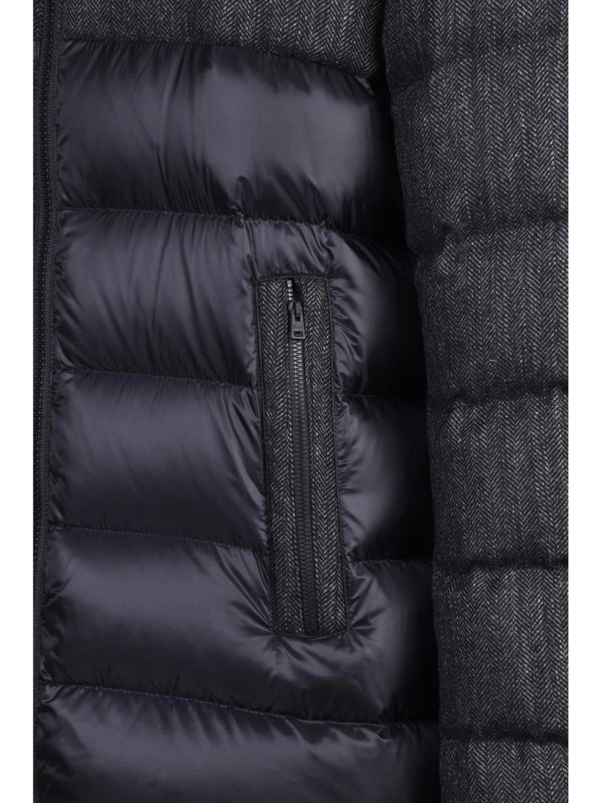 Herno Black Quilted Polyamide Down Jacket