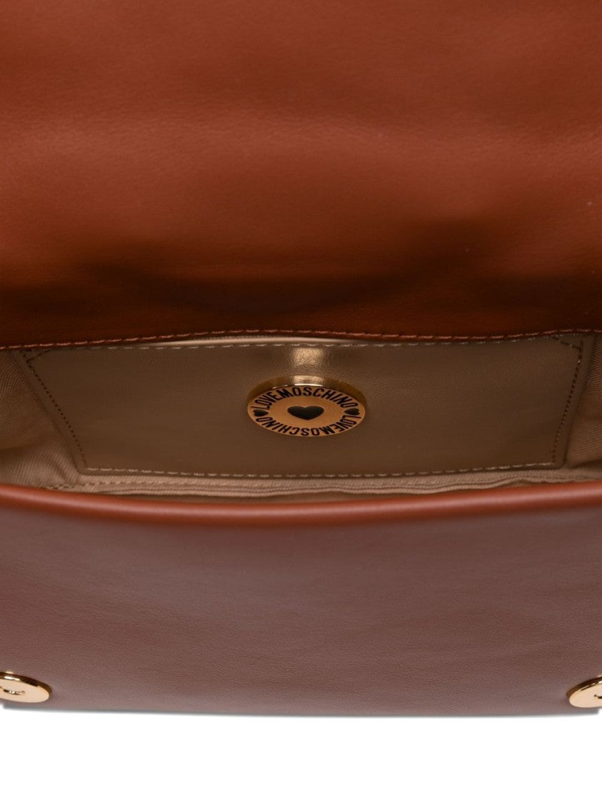 Love Moschino Shoulder Bag With Quilted Geometric Pattern