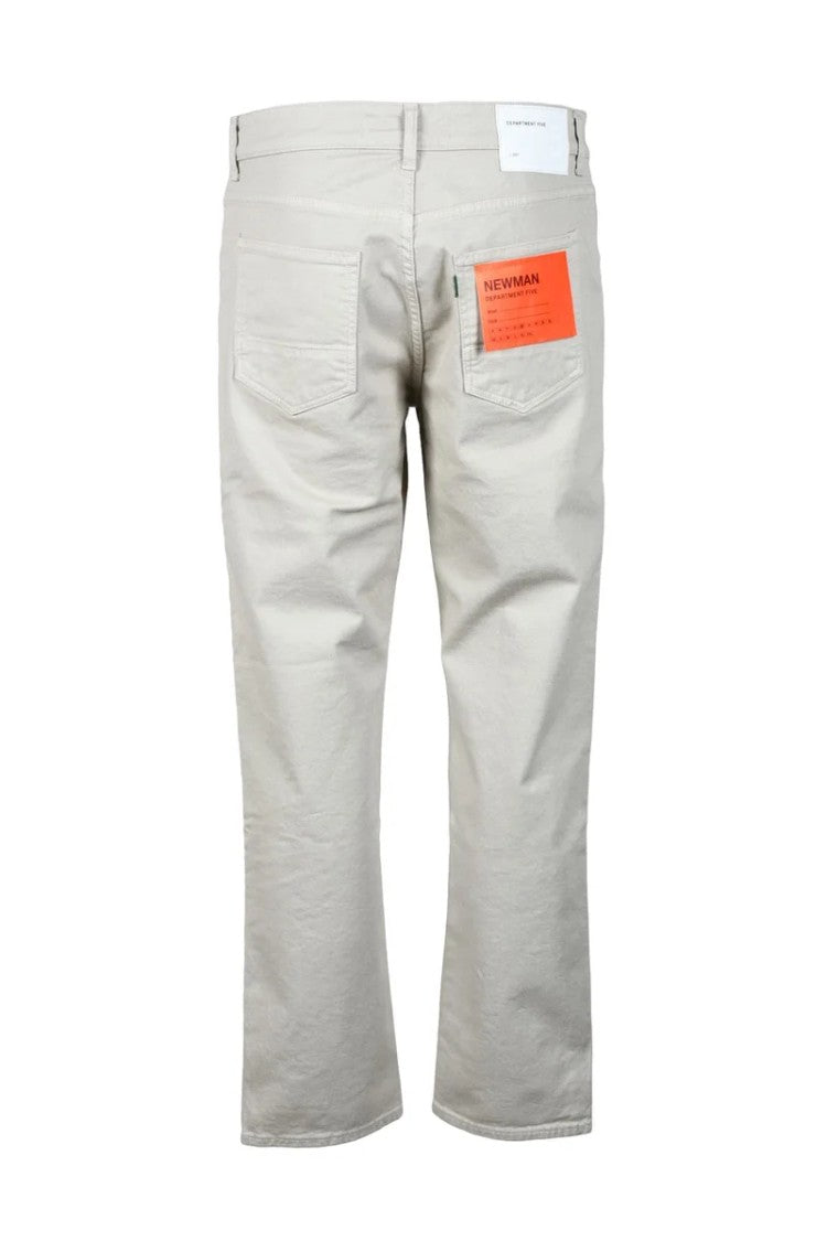 Department 5 Beige Cotton And Elastane Jeans