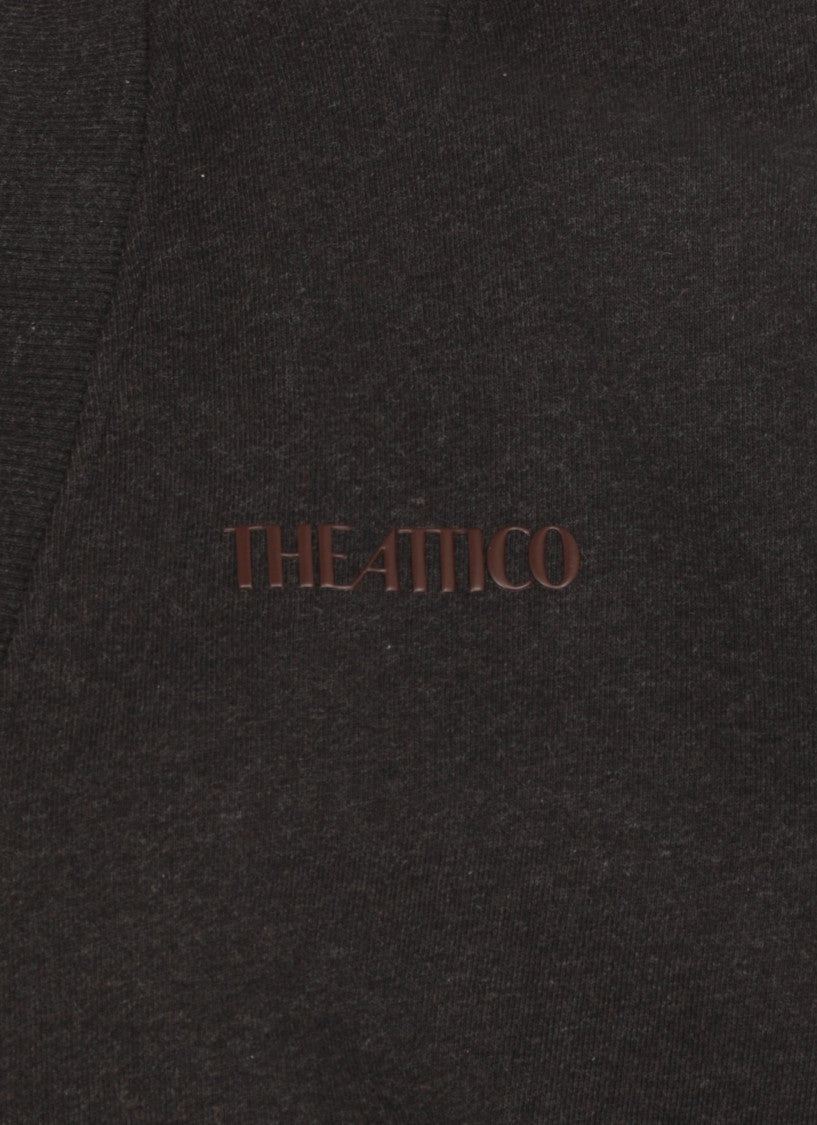 The Attico Black Cotton Sweatshirt