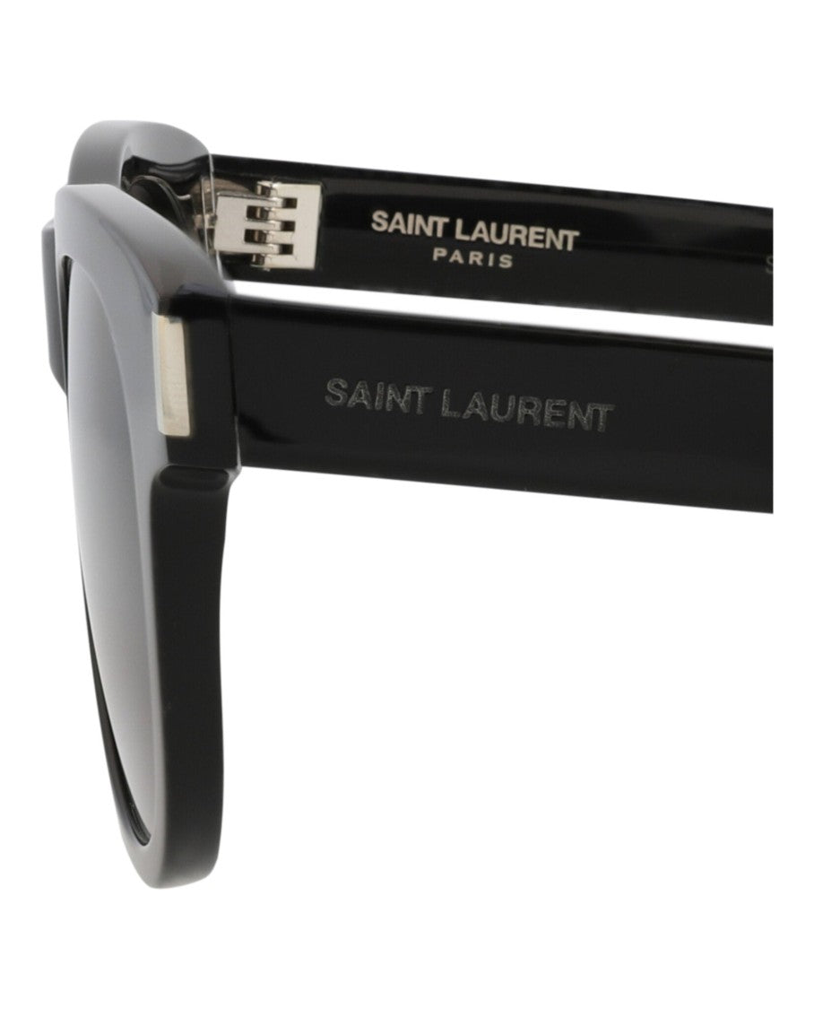 Saint Laurent Round-Frame Recycled Acetate Sunglasses