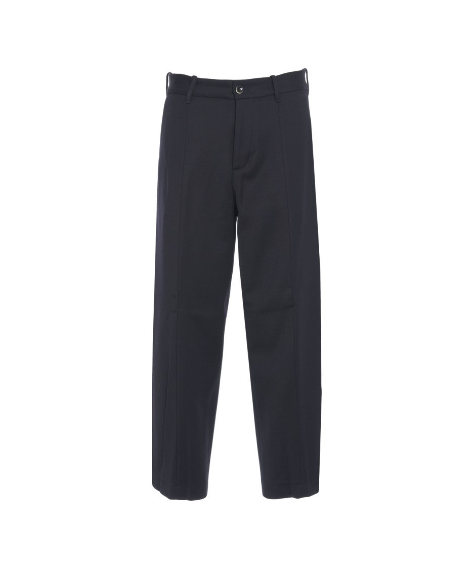 Nine In The Morning Tailored Wool Trousers With Straight Leg Design