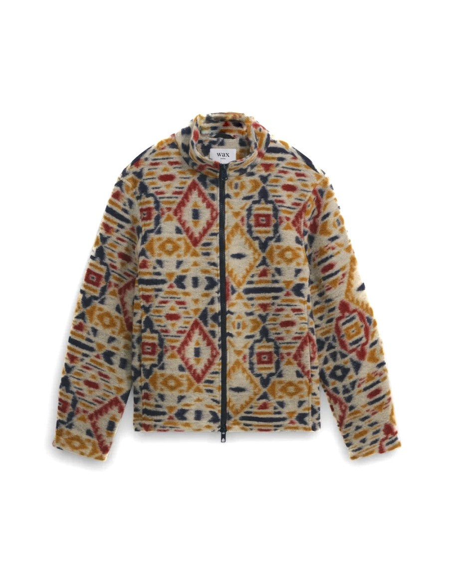 Wax London Geometric Patterned Wool Blend Jacket