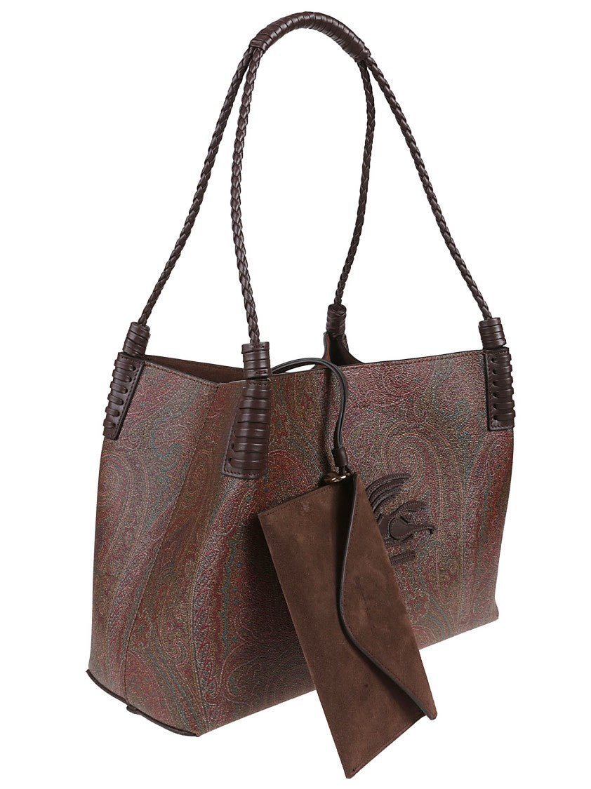 Etro Medium Libra Arnica Paisley Tote Bag