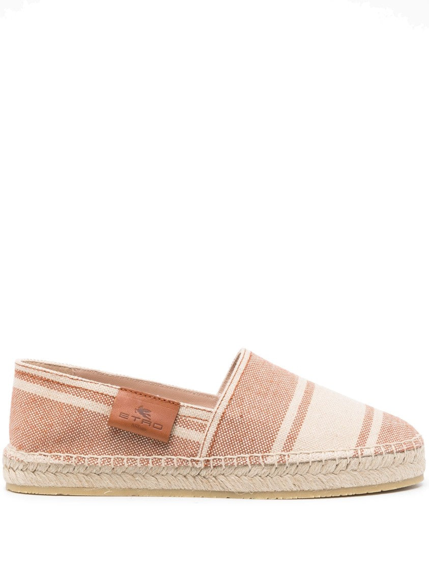 Etro Espadrillas Striped Canvas