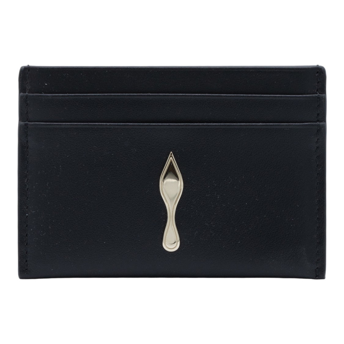 Christian Louboutin Minimalist Wallet With Metallic Emblem And Refined Finish