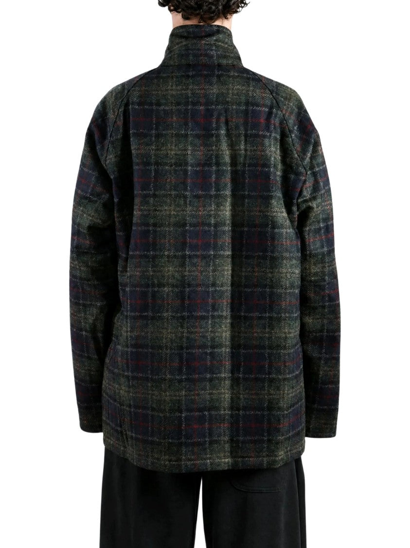 Barbour Bedale Plaid High Collar Wool Jacket