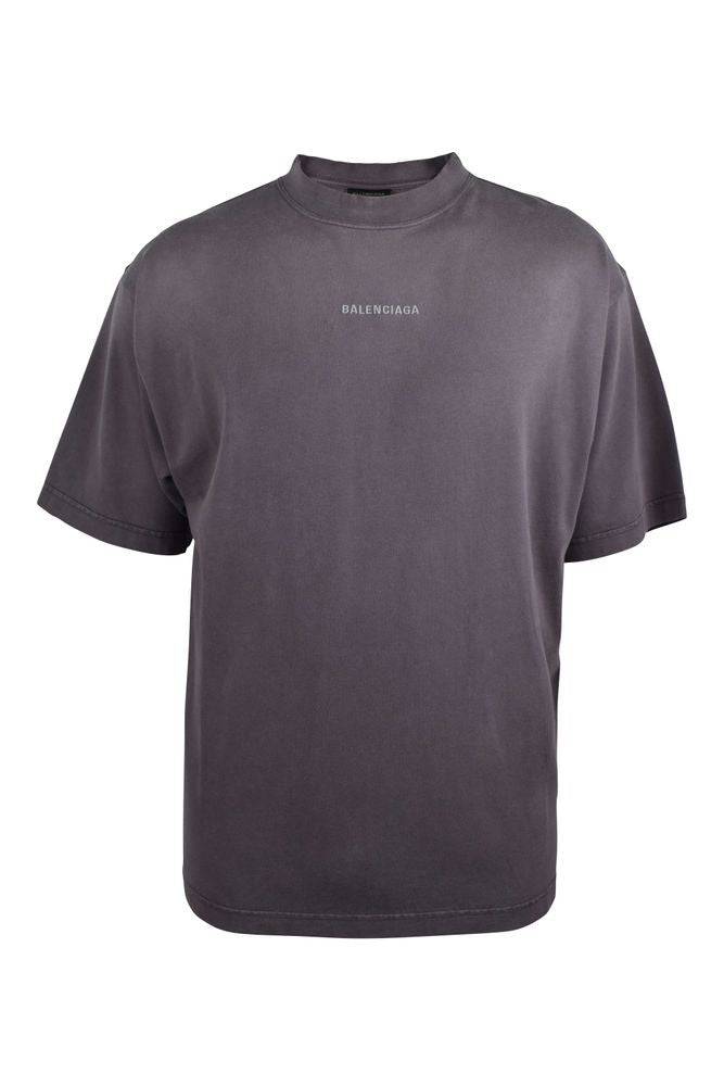 Balenciaga Purple Cotton T-Shirt