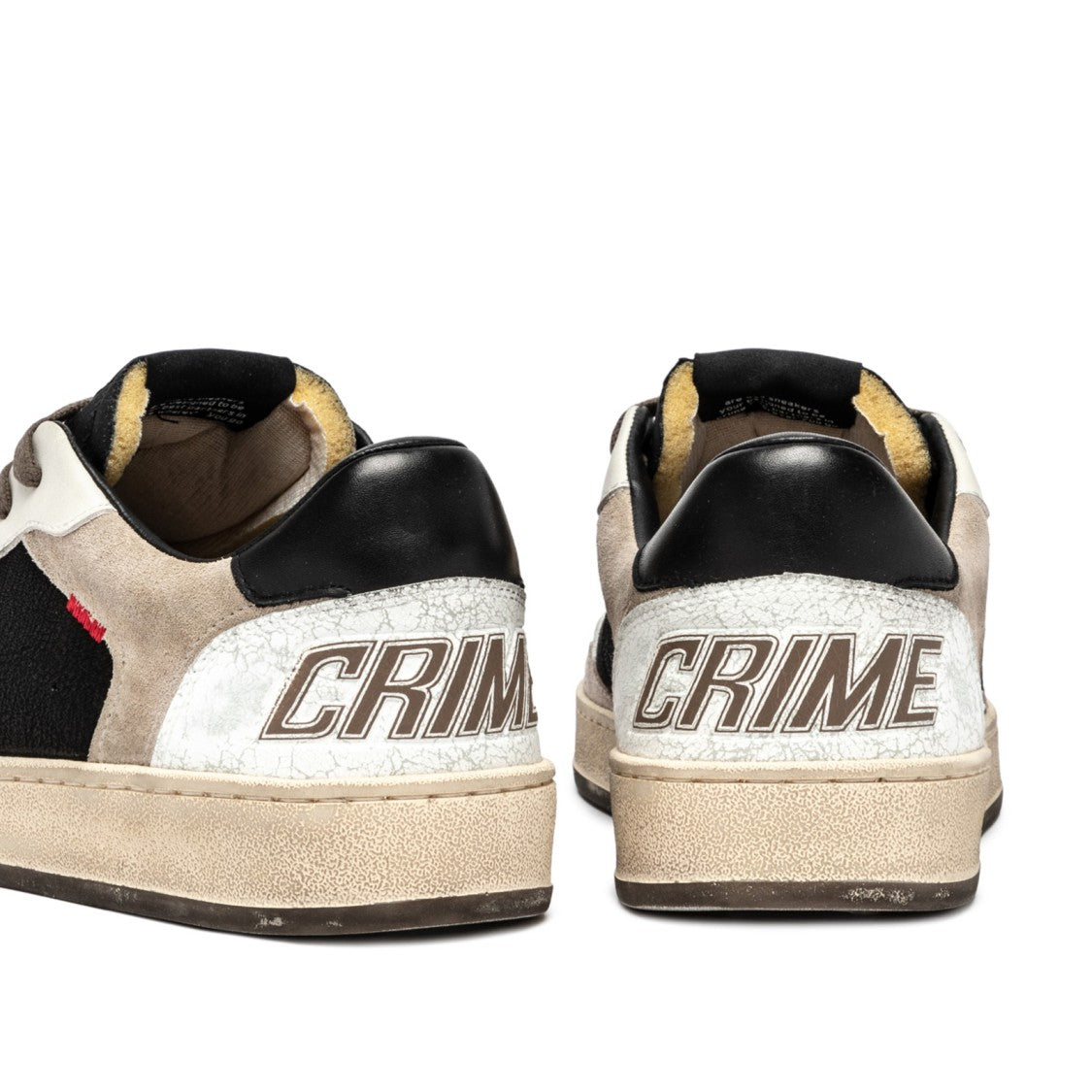 Crime London Chelseask8 Deluxe Sneakers - Black/White/Beige