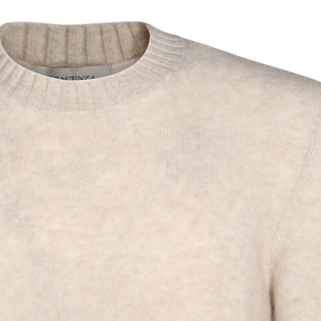 Piacenza Cashmere Classic Ribbed Crewneck Sweater