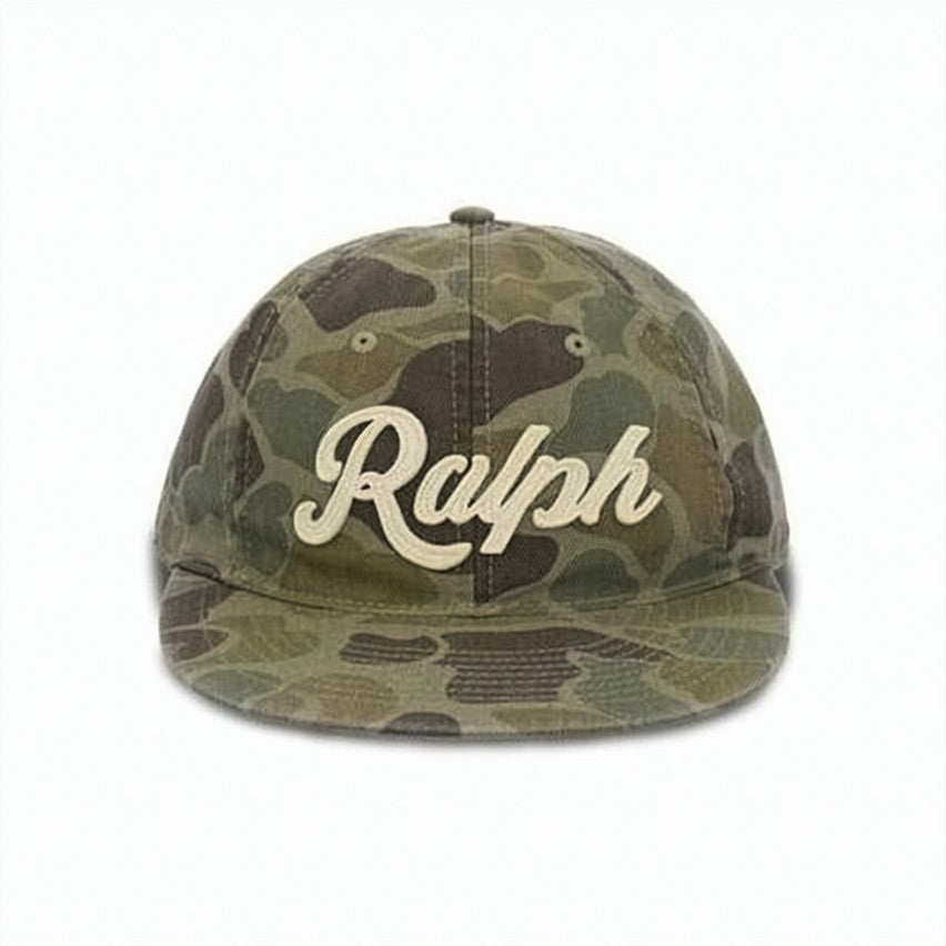 Polo Ralph Lauren Camouflage Pattern Baseball Cap With Leather Strap