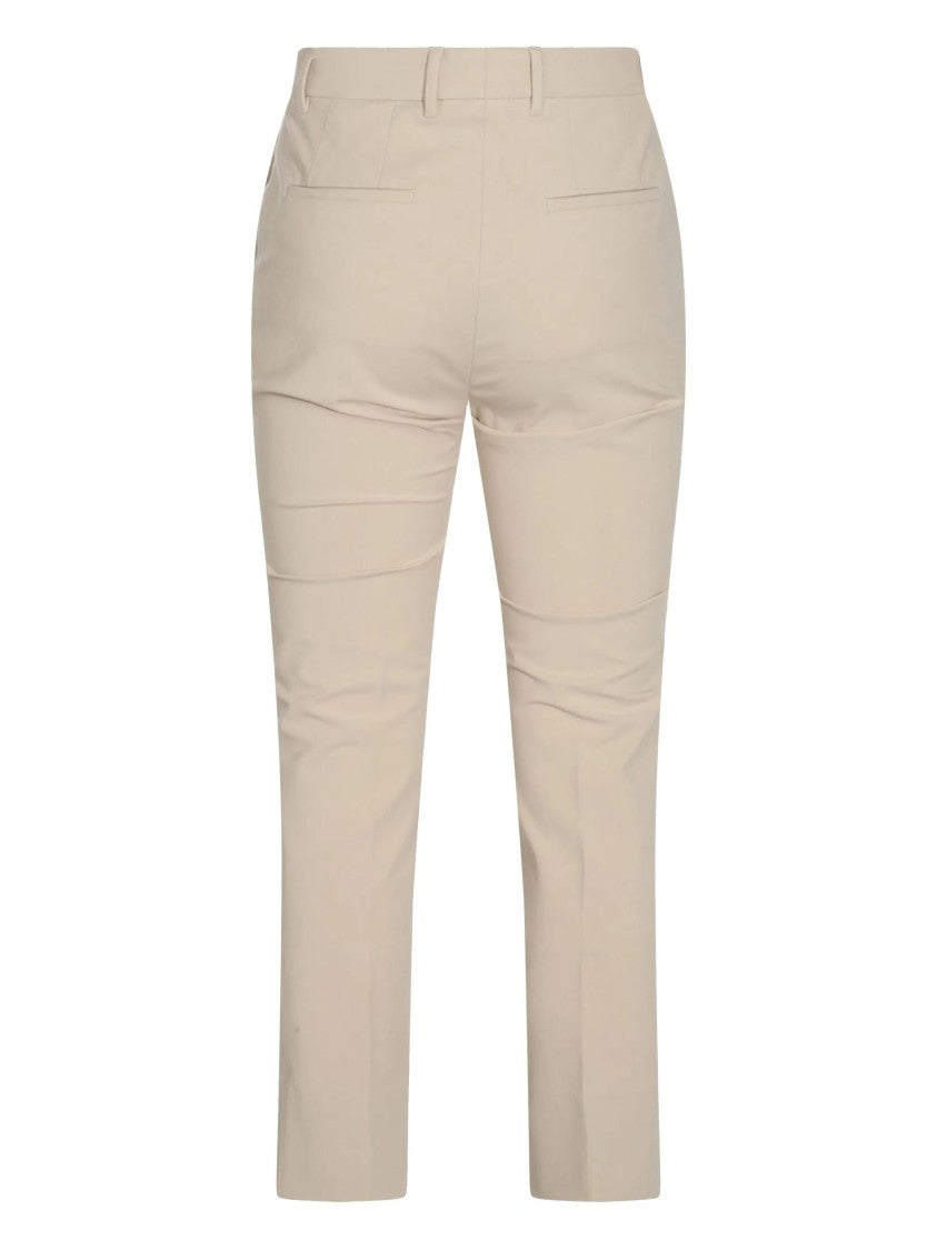 Incotex Black Cropped Cotton Blend Pants